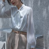 シャツ レディース リボン付きシャツ | shoppinggo | 詳細画像3 