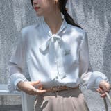 シャツ レディース リボン付きシャツ | shoppinggo | 詳細画像4 