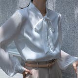 シャツ レディース リボン付きシャツ | shoppinggo | 詳細画像5 