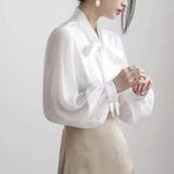 シャツ レディース リボン付きシャツ | shoppinggo | 詳細画像15 