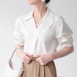 Vネック シャツ ブラウス | shoppinggo | 詳細画像3