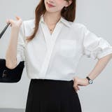Vネック シャツ ブラウス | shoppinggo | 詳細画像11