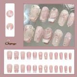 ネイルチップ ピンク ショート | shoppinggo | 詳細画像1 