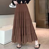 ブラウン | Aラインスカート レディース かわいい | shoppinggo