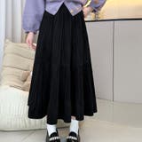 プリーツスカートロング黒 無地スカート ひざ下 | shoppinggo | 詳細画像11 