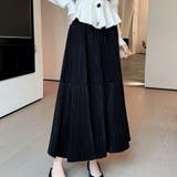 プリーツスカートロング黒 無地スカート ひざ下 | shoppinggo | 詳細画像15 