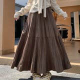 ブラウン | プリーツスカートロング黒 無地スカート ひざ下 | shoppinggo
