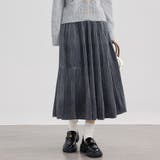 グレー | プリーツスカートロング黒 無地スカート ひざ下 | shoppinggo