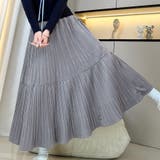 ライトグレー | プリーツスカートロング黒 無地スカート ひざ下 | shoppinggo