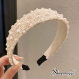 カチューシャ パール 幅広 | shoppinggo | 詳細画像1 