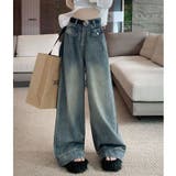 ワイドデニムパンツ ハイウエスト シンプルデニム | shoppinggo | 詳細画像8 