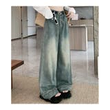 ワイドデニムパンツ ハイウエスト シンプルデニム | shoppinggo | 詳細画像10 