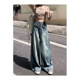 ワイドデニムパンツ ハイウエスト シンプルデニム | shoppinggo | 詳細画像15 