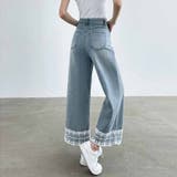 デニムパンツ 低身長 裾レース付き | shoppinggo | 詳細画像7 