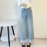 デニムパンツ 低身長 裾レース付き | shoppinggo | 詳細画像13 