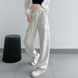 ベージュ | スウェットパンツ レディース ワイドパンツ | shoppinggo