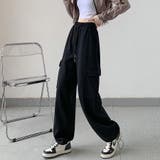 ブラック | スウェットパンツ レディース ワイドパンツ | shoppinggo