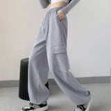ライトグレー | スウェットパンツ レディース ワイドパンツ | shoppinggo