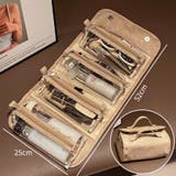 ベージュ | 化粧ポーチ トラベルポーチ 取り外し可能 | shoppinggo