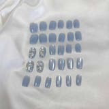 ネイルチップ ショート ブルー | shoppinggo | 詳細画像6