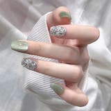 MJ574GR | ネイルチップ ショート キラキラ | shoppinggo