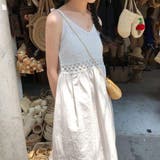 ホワイト | キャミワンピース 低身長 Vネック | shoppinggo