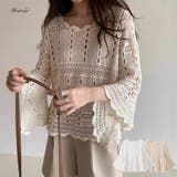 ニット 透かし編み シアーニット | shoppinggo | 詳細画像1 