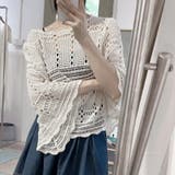 ニット 透かし編み シアーニット | shoppinggo | 詳細画像16 
