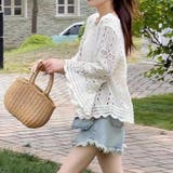 ニット 透かし編み シアーニット | shoppinggo | 詳細画像18 