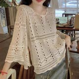 ニット 透かし編み シアーニット | shoppinggo | 詳細画像24 