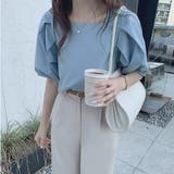 夏新作 パフスリーブ ブラウス | shoppinggo | 詳細画像3 