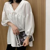 シャツ 秋服ブラウス Vネック | shoppinggo | 詳細画像4 