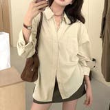 ベージュ | 新作ブラウス シャツ レース付きトップス | shoppinggo