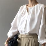 シャツ キーネック フロントタック | shoppinggo | 詳細画像3 