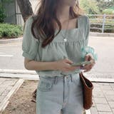 新作ブラウス シャツブラウス スクエアネック | shoppinggo | 詳細画像14 