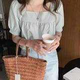 新作ブラウス シャツブラウス スクエアネック | shoppinggo | 詳細画像17 