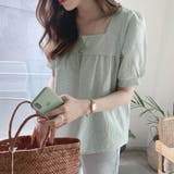 新作ブラウス シャツブラウス スクエアネック | shoppinggo | 詳細画像18 