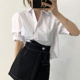 バックプリーツシャツ タック ブラウス | shoppinggo | 詳細画像3 