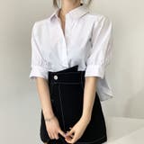 バックプリーツシャツ タック ブラウス | shoppinggo | 詳細画像4 