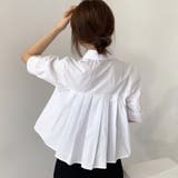 バックプリーツシャツ タック ブラウス | shoppinggo | 詳細画像6 