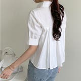 バックプリーツシャツ タック ブラウス | shoppinggo | 詳細画像13 