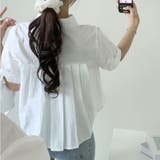 バックプリーツシャツ タック ブラウス | shoppinggo | 詳細画像14 