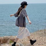 アシンメトリーフリルシャツ 半袖 チェックシャツ | shoppinggo | 詳細画像4 