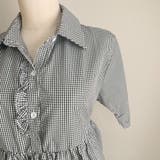 アシンメトリーフリルシャツ 半袖 チェックシャツ | shoppinggo | 詳細画像14 