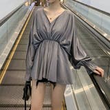 グレー | パフスリーブ ブラウス ブラウス | shoppinggo