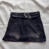 デニムミニスカート ダブルベルト レディースデニムスカート | shoppinggo | 詳細画像33