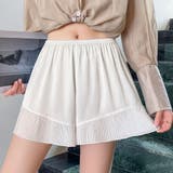 ペチパンツ シフォンレース切り替え透け防止 インナーパンツ | shoppinggo | 詳細画像10