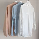 シャツカーディガン フロントリボン刺しゅう 透け感 | shoppinggo | 詳細画像5 