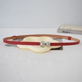 ワインレッド | ベルト 穴なし レディース | shoppinggo