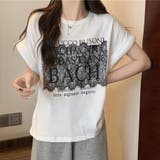 ホワイト | ロゴTシャツ 半袖 ゆったり | shoppinggo